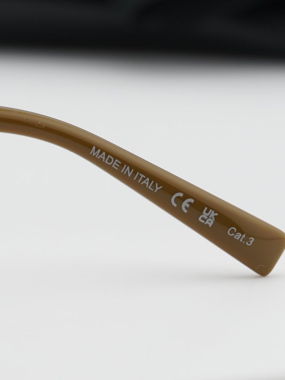 Saint Laurent SL822 003 Cat Eye Sunglasses - Licorice Brown / Khaki - Picture 6 of 11